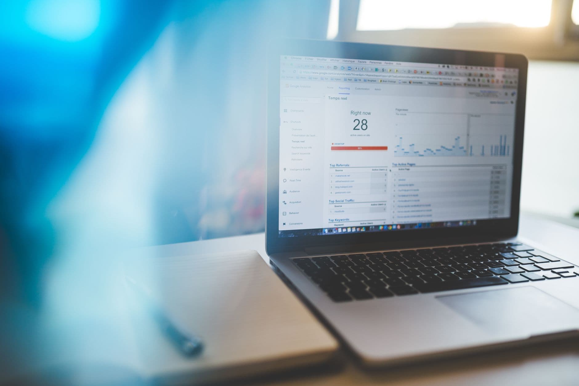 Laptop screen showing a secure online accounting dashboard and document portal